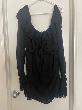 PrettyLittleThing Black Plus Size Dress